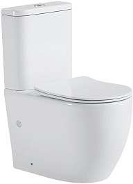 Black&White Унитаз W-7789 безободковый – фотография-1